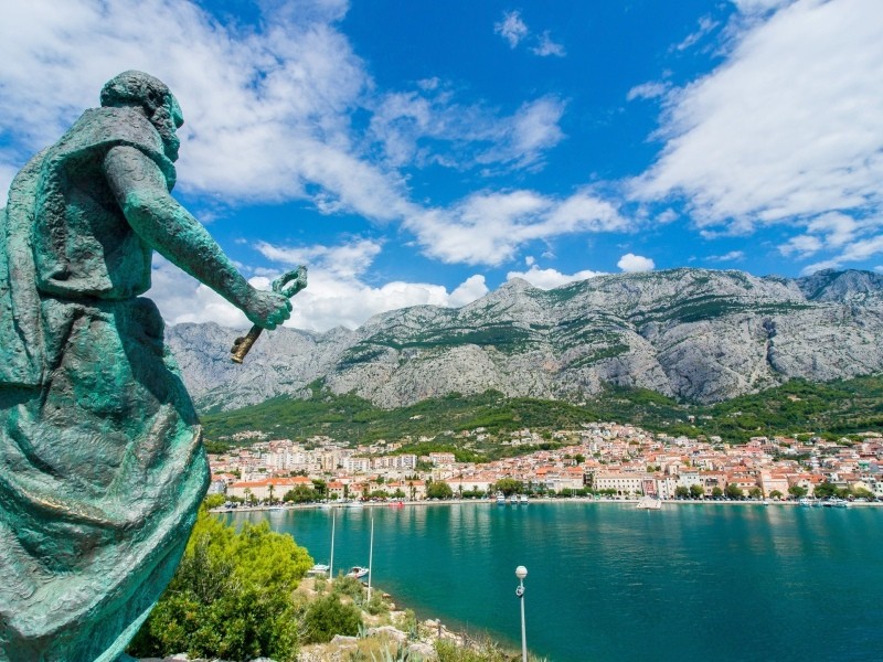 Макарска (Хорватия) - статуя Святого Марка 
