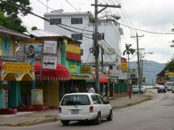 4. Мантэга-Бэй (Ямайка) - адна з вуліц горада
