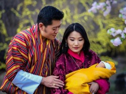 5. Бутан - каралеўская сям'я са спадчыннікам