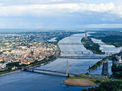 1. Латвия - Рига с высоты птичьего полета