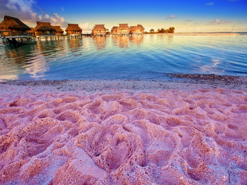 1. Бэрмудзкія выспы - пляж з ружовага пяску 