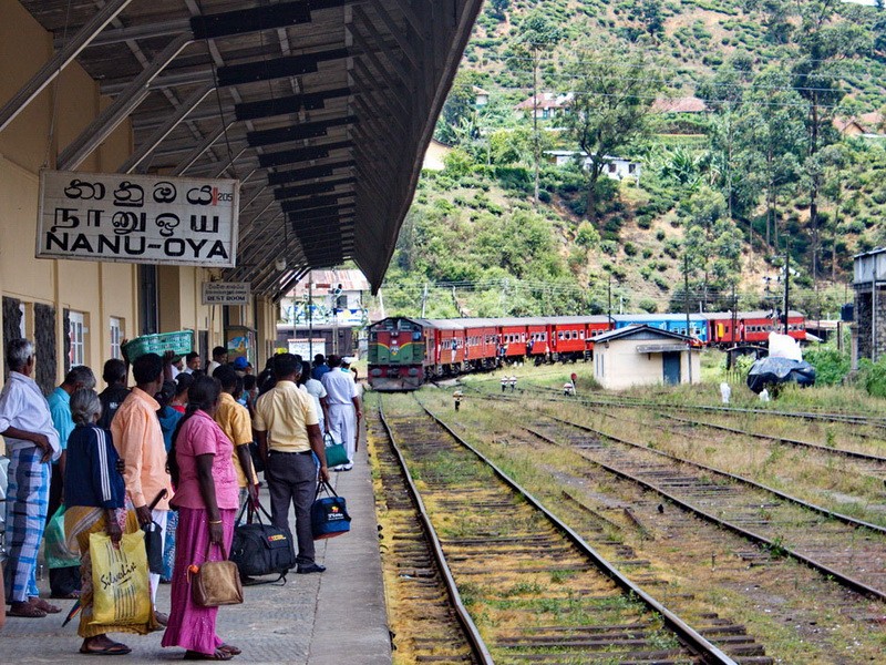 Шры-Ланка - чыгуначная станцыя 