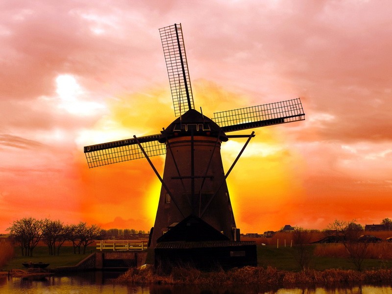 Бельгия - ветряная мельница 